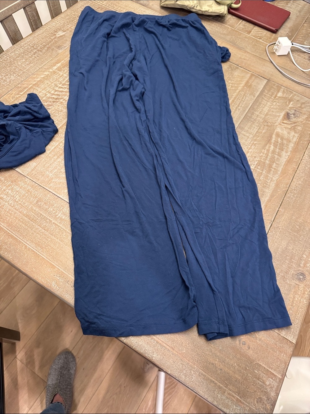 Kindred Bravely Navy Blue Two-Piece Lounge Set nursing Pajamas - Picture 5 of 9